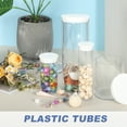 thumbnail image 3 of Uxcell Transparent Plastic Storage Tubes, 2 1/2" x 4" with Black Lid, 2 Set, 3 of 6