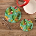 thumbnail image 2 of Pineapple 2 Pack Pot Holders Trivets, Heat Resistant Hot Pads for Kitchen Table Decoration Trivets for Hot Dishes/Pot/Bowl/Teapot/Hot Pot Holders, 7" + 9.45", 2 of 7