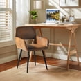 thumbnail image 2 of Homy Casa Modern Reception Chairs Lobbies Conferences, Suede Brown, 2 of 6
