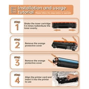 GLOBALVUE C235 C230 Toner Cartridges 4 Pack High Yield (with Chip) Compatible with Xerox C235 C230 C225 for Xerox C235/DNI C230/DNI C225/DNI Color Multifunction Printer