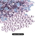 thumbnail image 3 of Uxcell 2880 Pcs Hotfix Rhinestones Flatback Crystal Glass Gems SS10 2.9mm Pink, 3 of 5