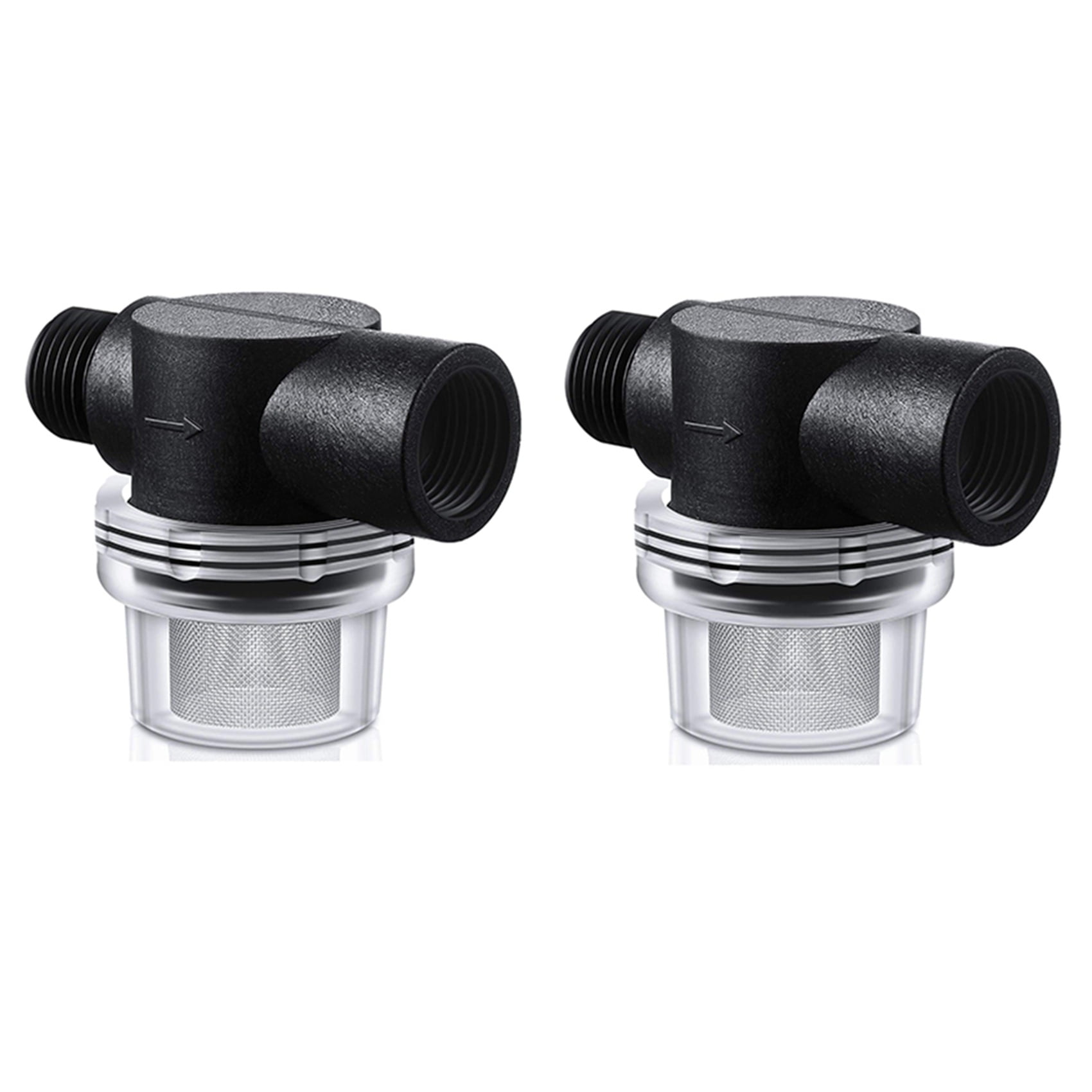 2X Water Pump Strainer Filter, RV Replacement 1/2 Inch Twiston Pipe