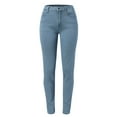 thumbnail image 4 of Ierhent Women Jean Womens High-Rise Bell Bottom Jeans Broad Feet Long Denim Pants Light Blue,2XL, 4 of 8