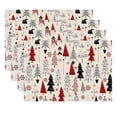 thumbnail image 2 of 4-Pack Christmas Placemats Set, Holiday Table Mats for Dining Room Decor, Festive Dinner Place Mats for Family Gatherings(M), 2 of 4