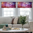thumbnail image 4 of LALILO Kitchen Curtain Valance Galaxy And Nasa Rod Pocket Window Curtain 52"x 18" Set of 2, 4 of 7