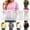 Beige, variant on Womens Tops 3/4 Sleeve Scallop Hem Loose Fit Round Neck Three-quarter Sleeve Casual Blouse Lightweight Relaxed Shirt for Women (Beige,M)