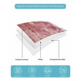 thumbnail image 5 of Red Botanical Queen Size Down Alternative Comforter,Lightweight Comforter Quilt Bedding Set with Pillow Shams Watercolor Spring Floral Oil Painting Elegant Bed Comforter Duvet Insert 90"x96", 5 of 7
