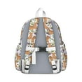 thumbnail image 3 of Yorkie Dog and Flower Florals Backpack for School,Cute School Bag,Schoolbag with Adjustable Shoulder Straps & Padded Back,13.4"x11"x4.7", 3 of 6