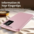 thumbnail image 5 of for Samsung Galaxy S24 Ultra Case Smart Clear View, Slim Design Wallet Leather Anti-Scratch Shockproof Phone Case, Card Holder Pocket Cover For Samsung Galaxy S24 Ultra Smart View,Pink, 5 of 7