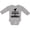 AC-Heather Grey, variant on Easily Distracted by Squirrels Boys or Girls Long Sleeve Baby Bodysuit