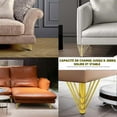 thumbnail image 3 of 4 Gold Metal Furniture Legs, Modern Chic Elegant Replacement Sofa Leg, 15cm Coffee Table Leg, 3 of 5
