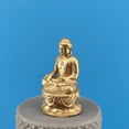 thumbnail image 4 of 18mm Pure Copper Tathagata Buddha Statue Mini Temple Figurine Spiritual Ornament for Home Altar Decor, 4 of 11