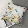 thumbnail image 7 of Spring Pillow Covers Set of 2, Leaves Decor Throw Pillows Summer Spring Decorations Pillowcase Square Outdoor Cushion Case for Couch Home, 7 of 7