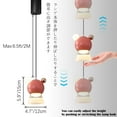 thumbnail image 4 of FSLiving Adjustable Height Track Pendnat Light J-Type Retractable Lift Track Dimmable LED Light Manual Touch Dimmer Indoor Island Light Adjustable Accent 3 Colors Downlight Lamp, Pink - 1 Set, 4 of 8