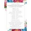Woodland Floral Standard Program Card