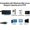 thumbnail image 3 of Adaptador SATA a USB 3.0 EYOLD para HDD/SSD de 2,5 a 3,5 pulgadas, 3 of 8