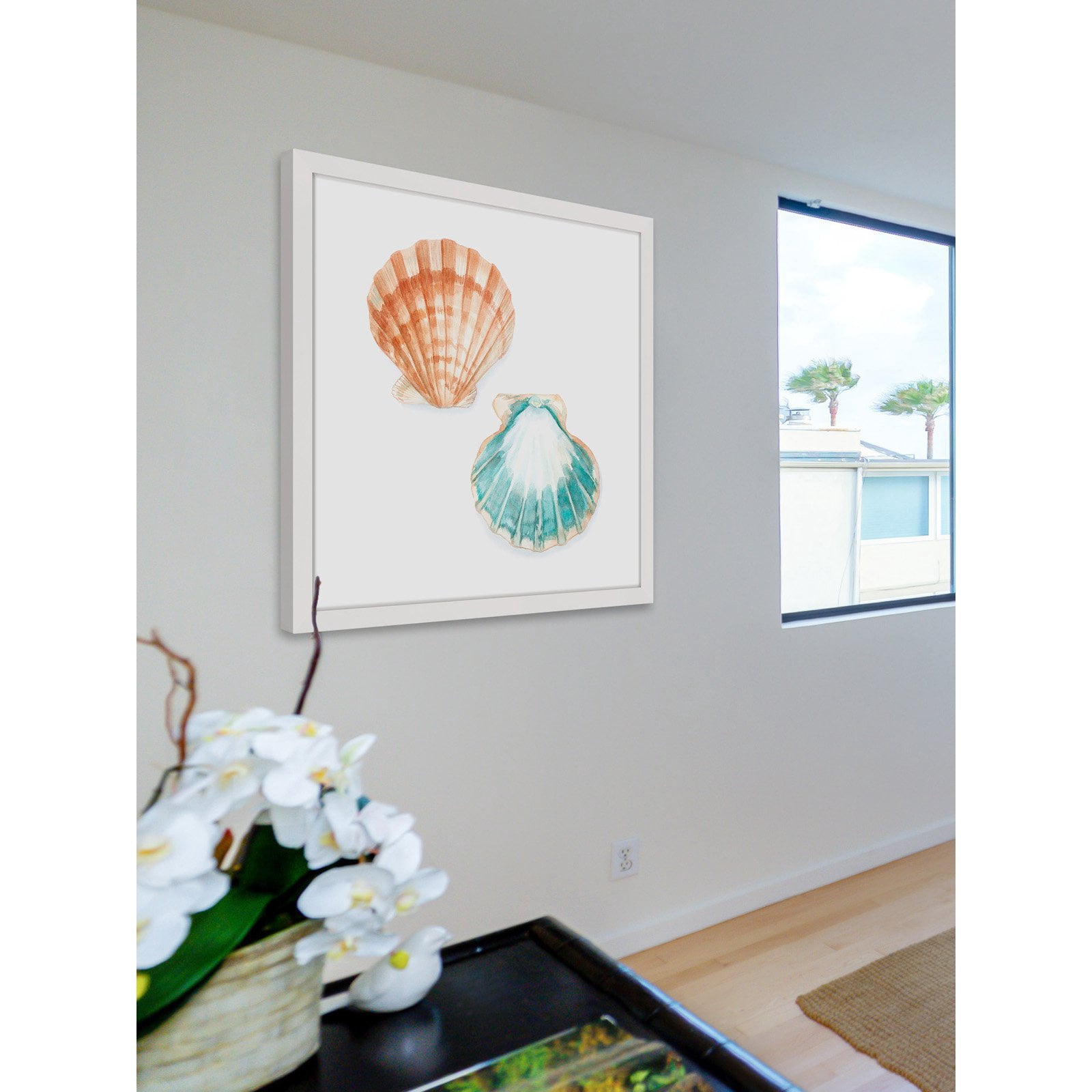 Marmont Hill "Watercolor Shells I" Framed Painting Print