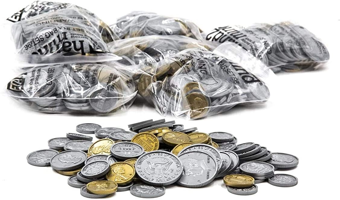 Tarro De 100 Monedas De La Suerte De Colores – Juguetes De Plástico De 3,5 Cm Para Fiestas, Carnavales Y Juegos, Decoración Y Premios Para Niños, Multicolor Y Reutilizables