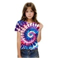 thumbnail image 6 of Besolor Boys Girls Summer Tops Kids Casual Tie-Dye Round Neck Short Sleeve T-Shirts Children's Blouse 3-14 Years, 6 of 9