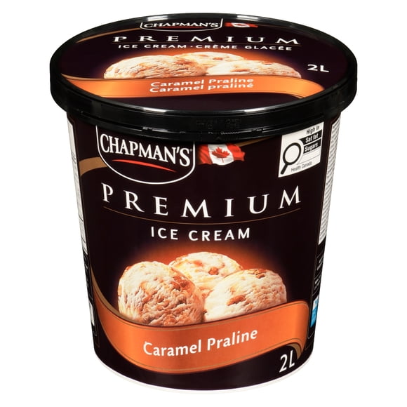 Chapman's Premium Caramel Praline Ice Cream in a Tub, 2L