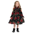 thumbnail image 3 of Wonder Nation Baby and Toddlers Girls’ Long Sleeve Holiday Dress with Diaper Cover, Sizes 0/3M-5T, 3 of 14