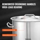 thumbnail image 5 of Olla Stockpot VEVOR de acero inoxidable de 42 litros con colador, tapa y asa, 5 of 9