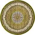 thumbnail image 2 of Rugs.com Rabia Collection Rug – 5' Round Green Low Rug Perfect For Kitchens, Dining Rooms, 2 of 9
