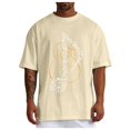 thumbnail image 1 of Xdzjlr Chemise pour Hommes Usage Quotidien Col Rond Imprimé Instrument de Musique T-Shirt Tendance pour Hommes, TG, 1 of 5