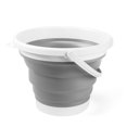 thumbnail image 1 of Cubo plegable con asa 10L, cubo de pesca portátil de silicona, cubo para limpieza, senderismo, camping y supervivencia al aire libre (gris) brillar Electrónica, 1 of 4