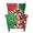 Christmas Bow, variant on Bulopur Snowman Wingback Chair Covers 2Pcs, Stretch Snowflake Slipcovers for Christmas Living Room Decor