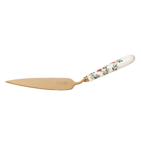 Potmeirion Sara Miller Woodland Tales Cake Slice - 10 Inch, Fine Porcelain Dessert Server, Elegant Cake Knife for Tabletop Display, Holiday Entertaining, Tea Time & Special Celebrations