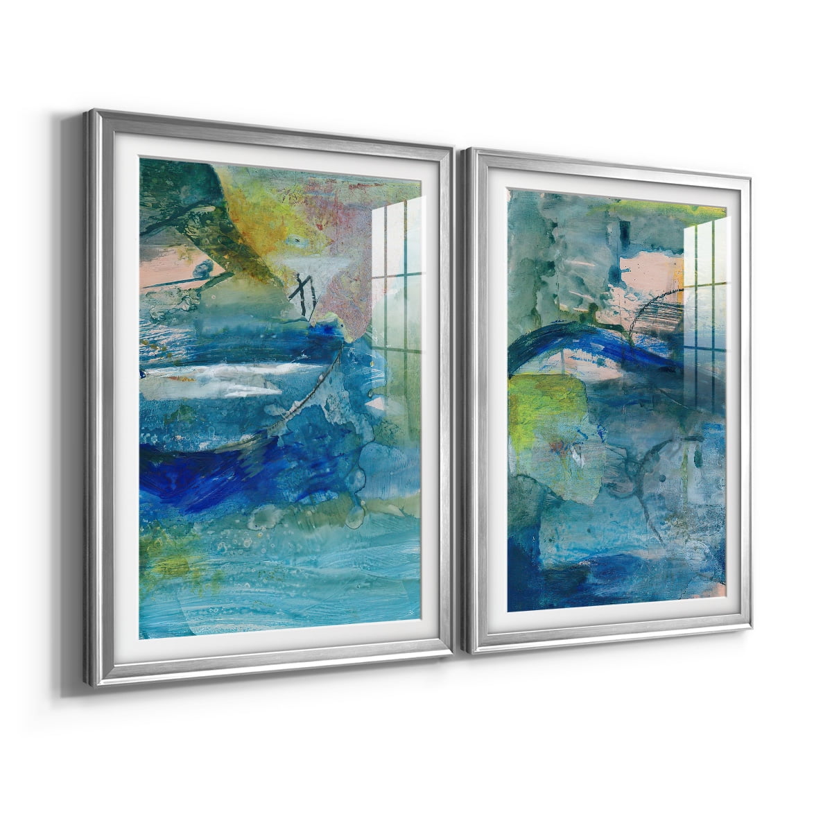 Wexford Home Spring Winds VII Premium Framed Print, 26.5" x 36.5" - Ready to Hang, Silver (Set of 2)