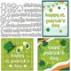 thumbnail image 1 of Troqueles con palabras del Día de San Patricio para hacer tarjetas, plantilla de trébol irlandés de 6,3 x 5,2 pulgadas para repujado, 1 of 9