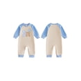 thumbnail image 2 of RUINIXCW Baby Boys First Birthday Romper Adorable Long Sleeve Round Neck Jumpsuit, 2 of 7