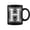Black, variant on Letter H Name Initial Varsity Alphabet Monogram Coffee Mugs