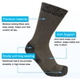 thumbnail image 2 of Calcetines APTYID para hombre, acolchados, que absorben la humedad, para hombre, 4 pares, 2 of 8