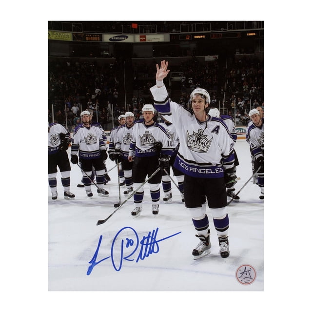 Luc Robitaille Photo d'Adieu du Match Final des Kings de Los Angeles Signée 8x10