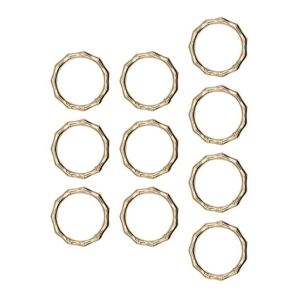 10 piezas de llaveros de resorte con clip BLESIY para accesorios de bricolaje oro