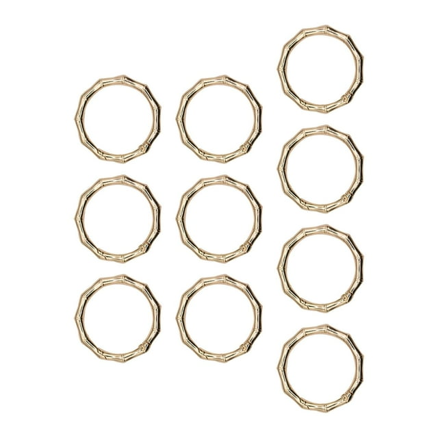 GUOOL 10 Pcs Pince Mousqueton Ronde Tendance pour Sac Sac à Main Or