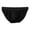 Black, variant on Mens Bikini Briefs Mid Rise Stretch Ribbed Sports Mens Underwear