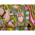 thumbnail image 6 of Crafts of India Flying Lord Hanuman Cotton Wall Hanging Painting : Size 43"x30" Inches, 6 of 8