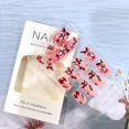 thumbnail image 4 of Uñas postizas adhesivas LOPMNGHT medianas rosa con flores 24 piezas, 4 of 6