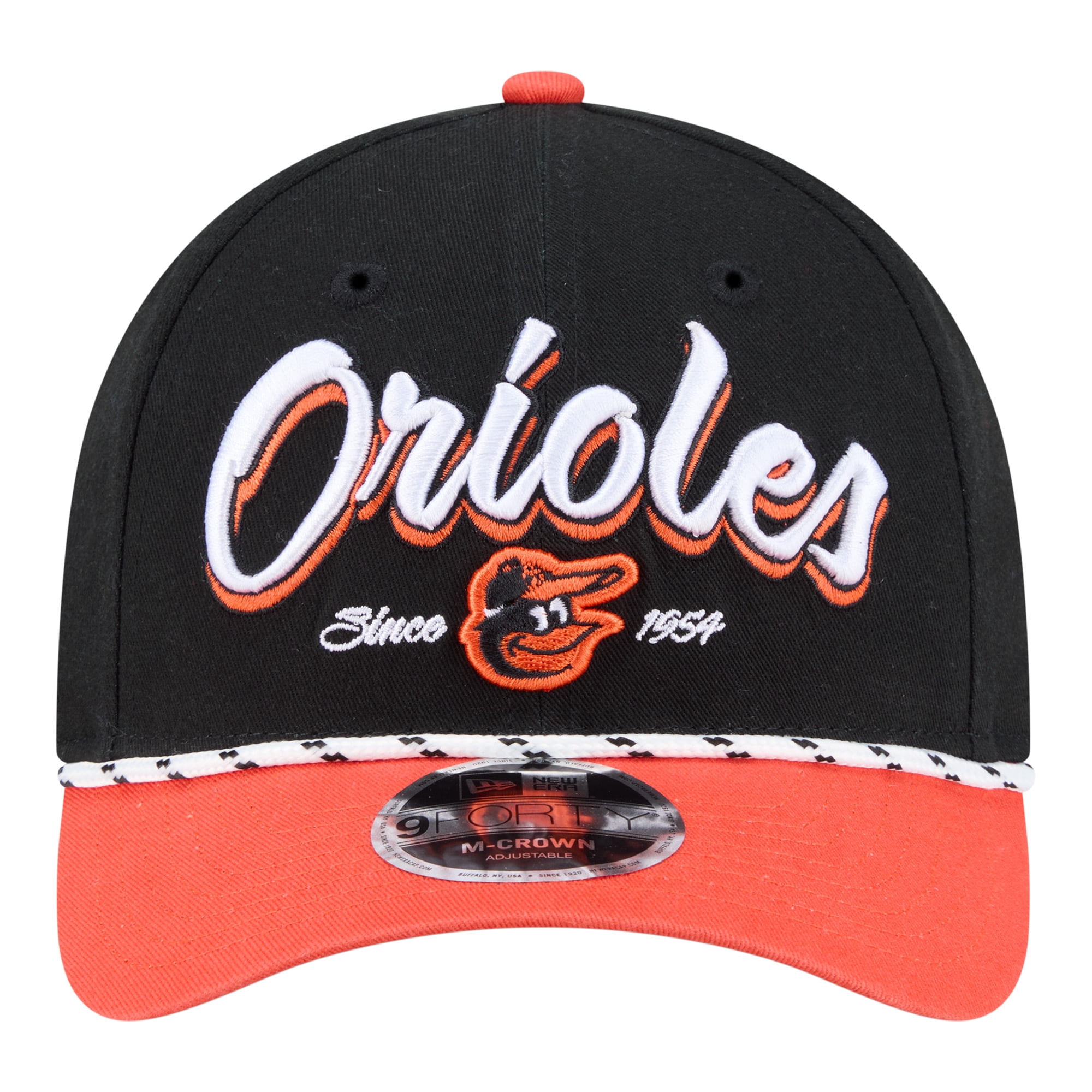 Men's New Era Black/Orange Baltimore Orioles Team Loyal 9FORTY M-Crown Adjustable Hat