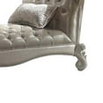 thumbnail image 2 of ACME Versailles Chaise w/Pillow in Vintage Gray Synthetic Leather & Bone White, 2 of 6