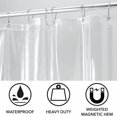 thumbnail image 6 of Shower Curtain, Clear Polyester Shower Curtain, Modern Shower Curtain Hotel Bathroom Curtain Door Curtain Partition Plastic, 6 of 9