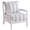 White, Navy, variant on Blanchett Upholstered Bobbin Accent Chair Beige and Natural