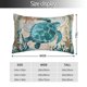thumbnail image 2 of Balery Watercolor Sea Turtle Funda de Cojín Estampada, Regalos para Mujeres, Regalos de Amor para Ella, Regalos para Novia o Esposa, Funda de Almohada-14"x20", 2 of 6