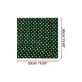 thumbnail image 2 of INSPIRE CHIC Women's 50cm Square Scarf Vintage Retro Polka Dots Head Neck Scarves Neckerchief Green 19.69*19.69 inch, 2 of 5