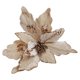 thumbnail image 3 of 2025 Flor de Pascua navideña con purpurina para colgar en el árbol de Navidad, corona floral para hacer tú mismo, decoraciones navideñas para Navidad, 3 of 5