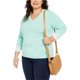 thumbnail image 1 of Tommy Hilfiger Ivy Pullover Suéter para Mujer, Verde, 1X, 1 of 1